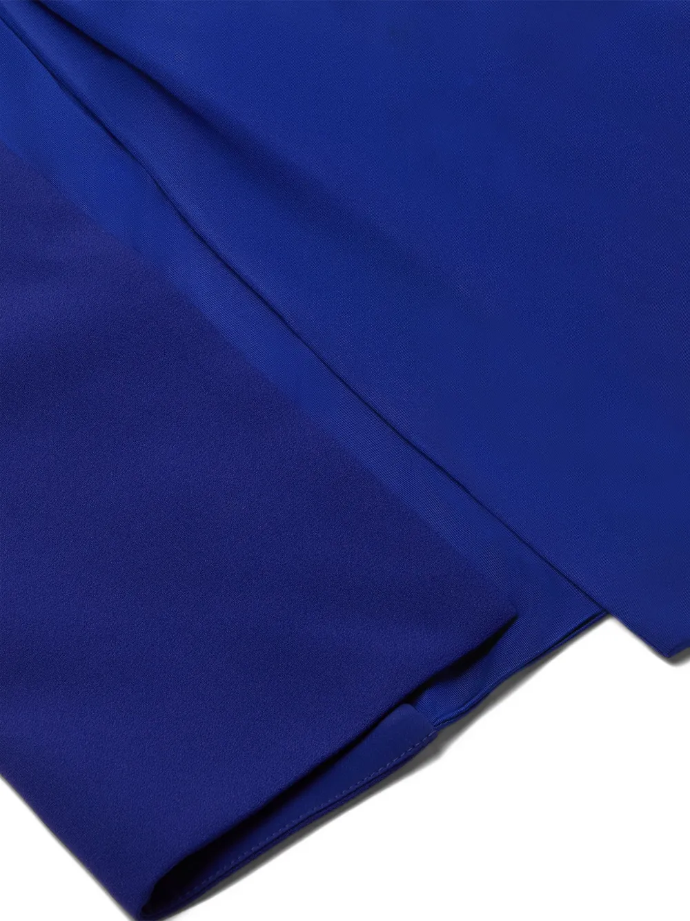 Versace Gathered Jersey Gown In Blue