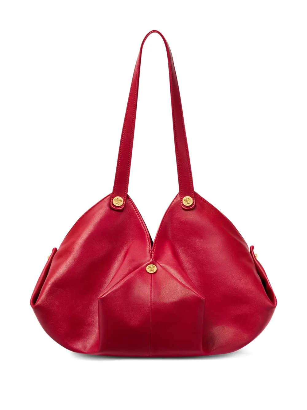 Versace Protea leather shoulder bag - Rood