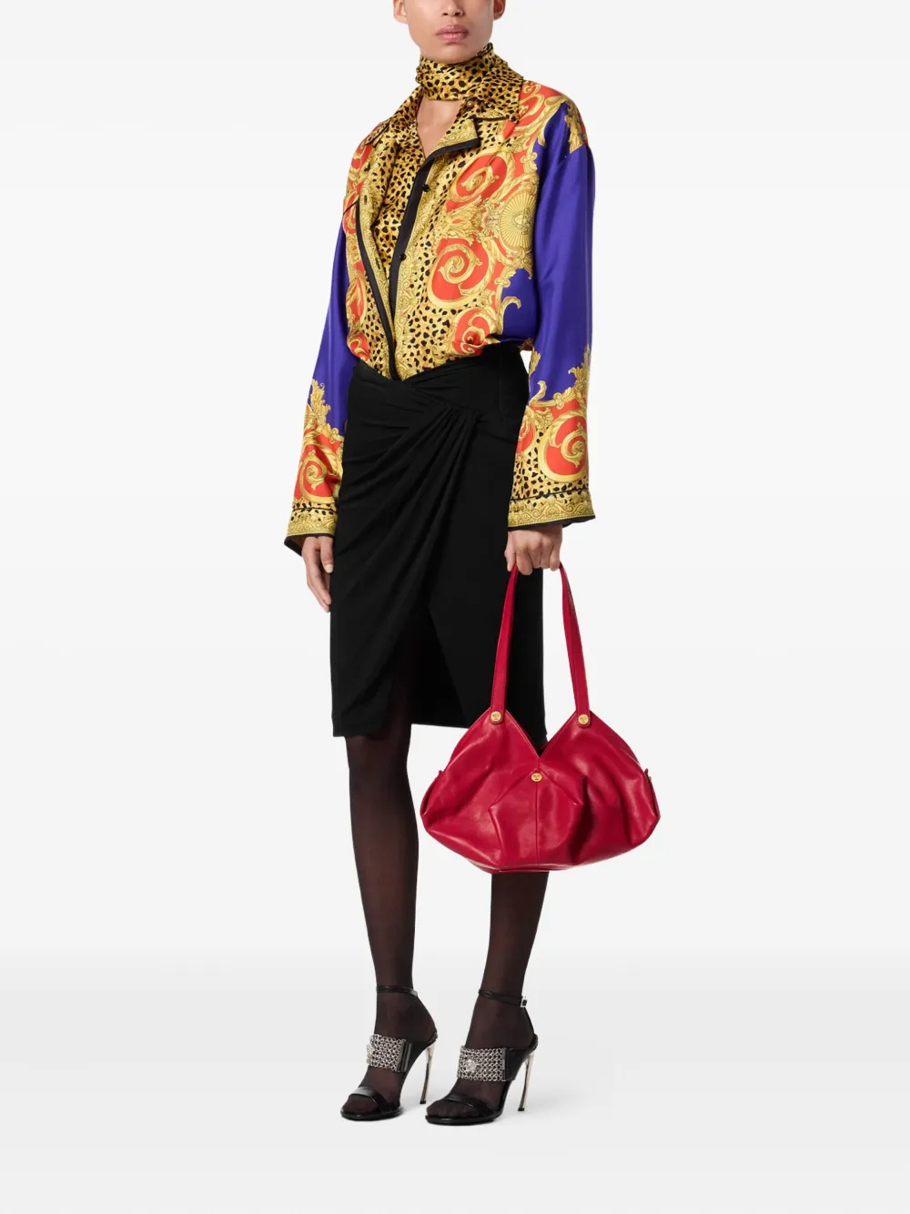 Versace Protea leather shoulder bag | Image 2