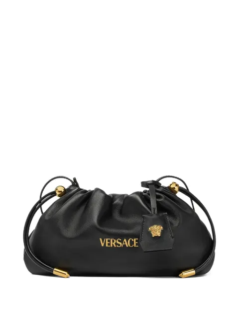 Versace small Tag drawstring clutch bag