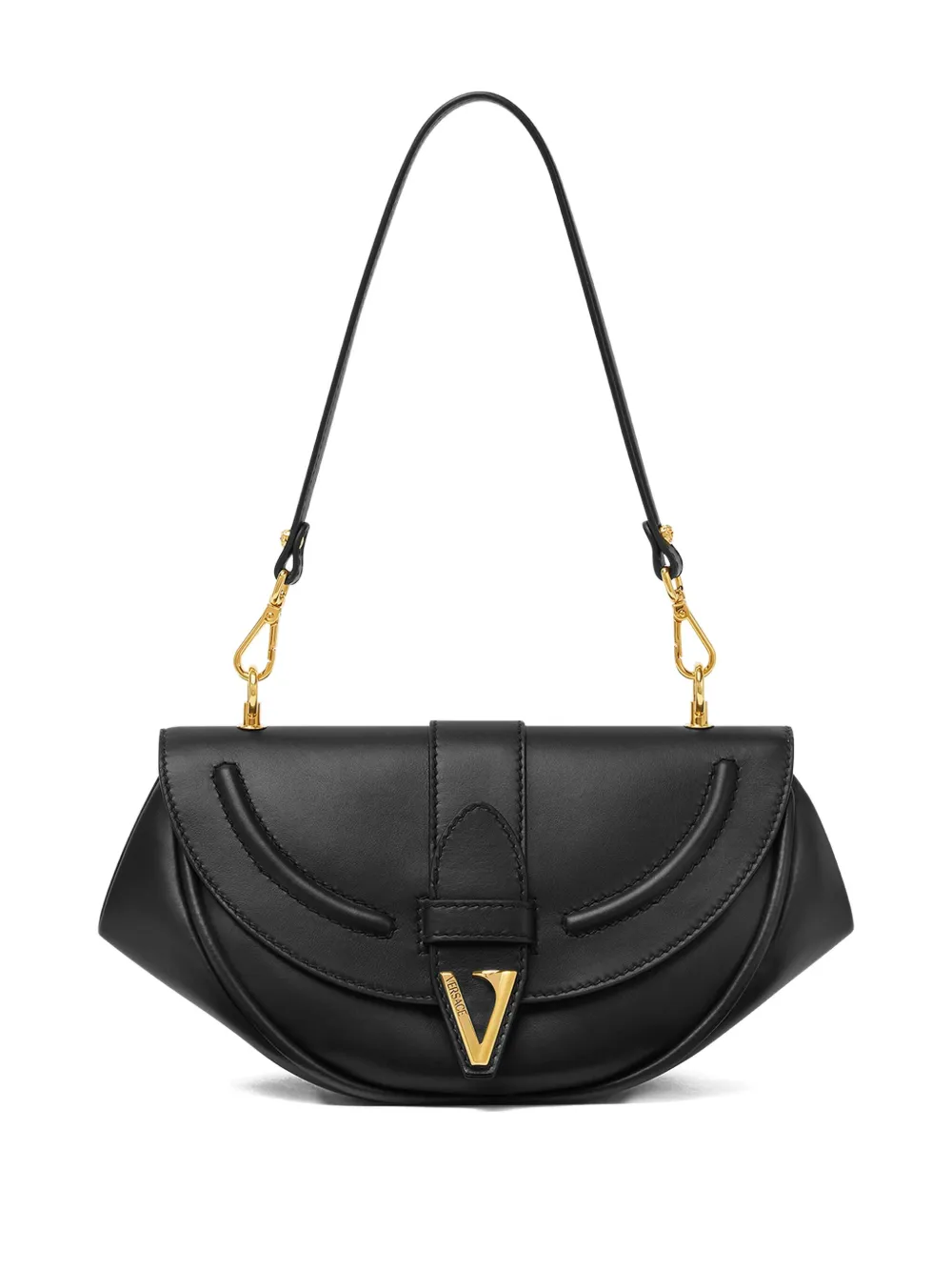 Versace VIRTUS MEDIUM SHOULDER BAG - ブラック Versace VIRTUS MEDIUM SHOULDER BAG - ブラック