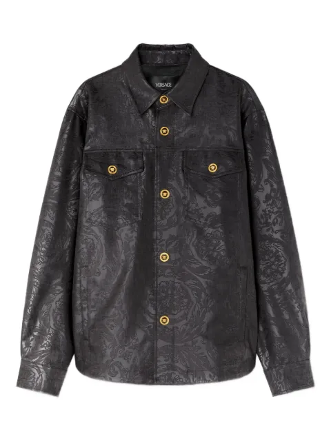 Versace Barocco embossed shirt jacket