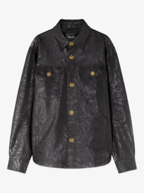 Versace Barocco embossed shirt jacket