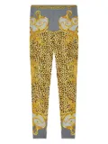 Versace baroque-print leggings - Yellow