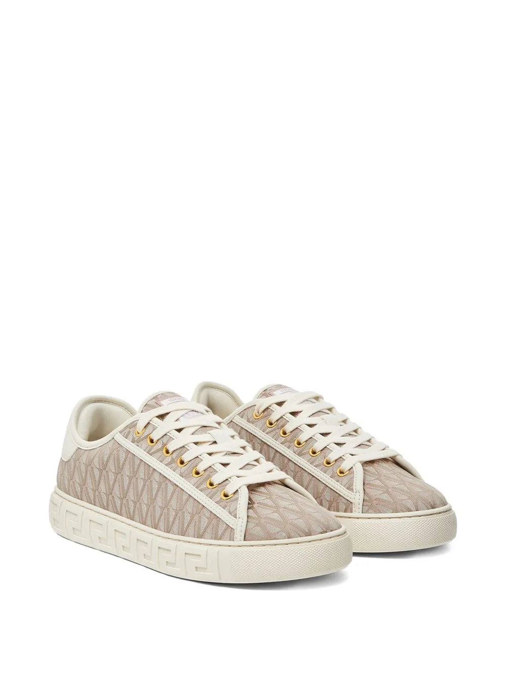 Versace Greca-pattern sneakers - Beige