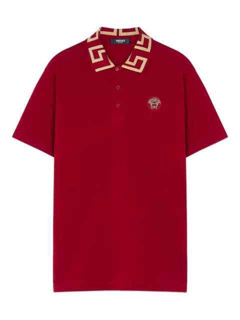 Versace Medusa Head logo-embroidery polo shirt