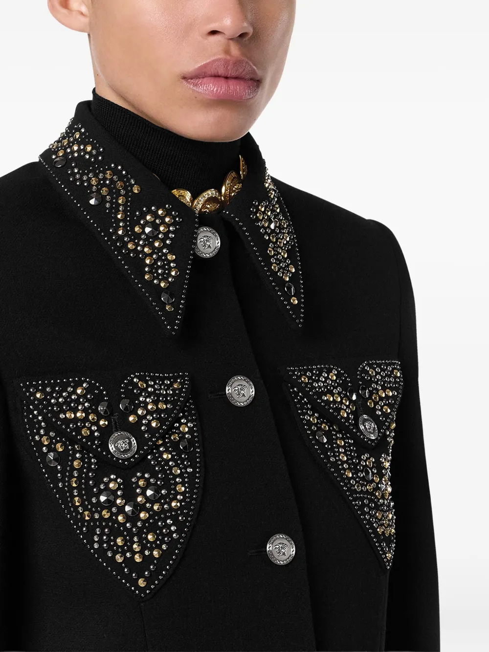 Versace Jack met verfraaide zak Zwart