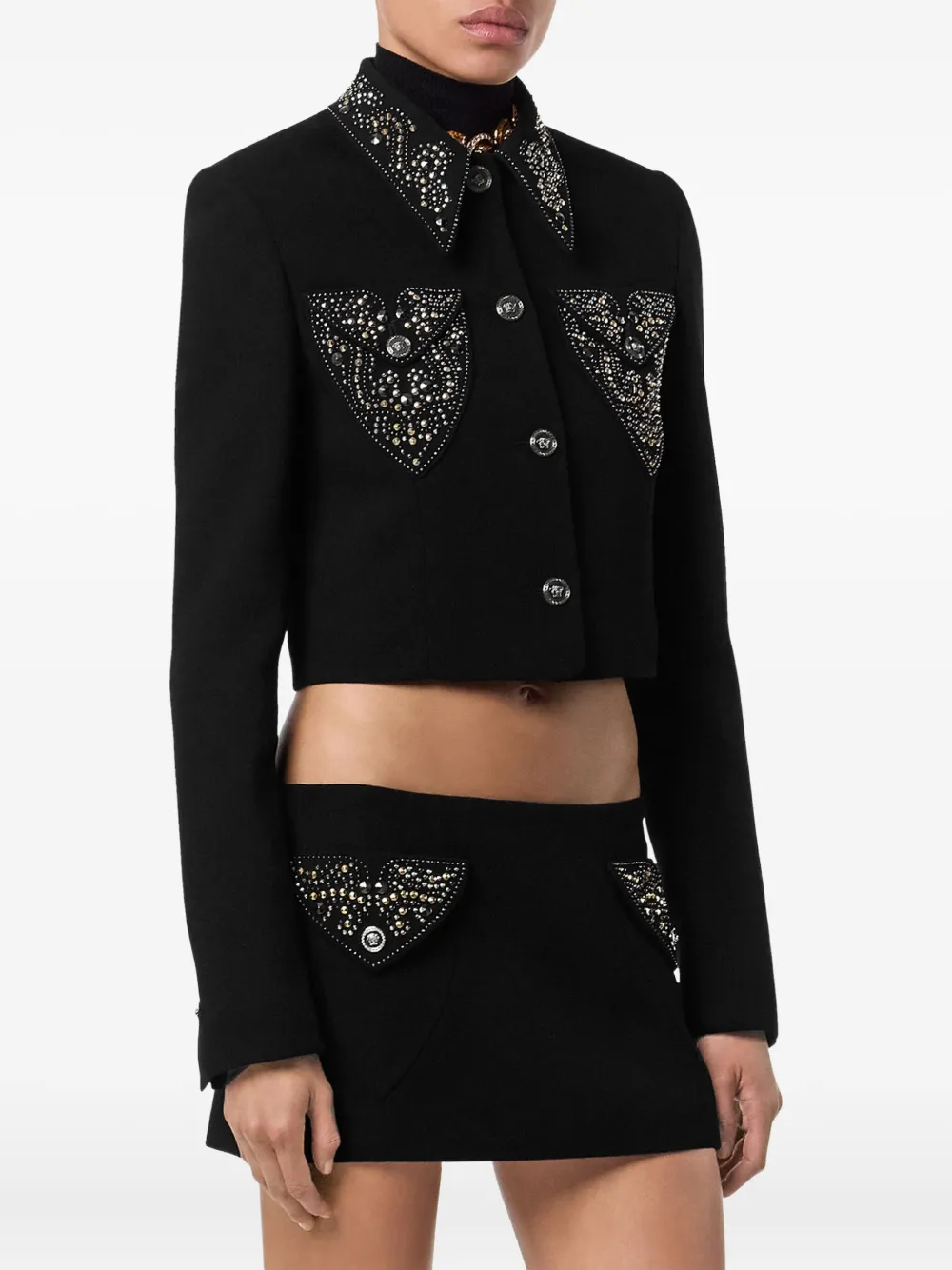 Versace Jack met verfraaide zak Zwart