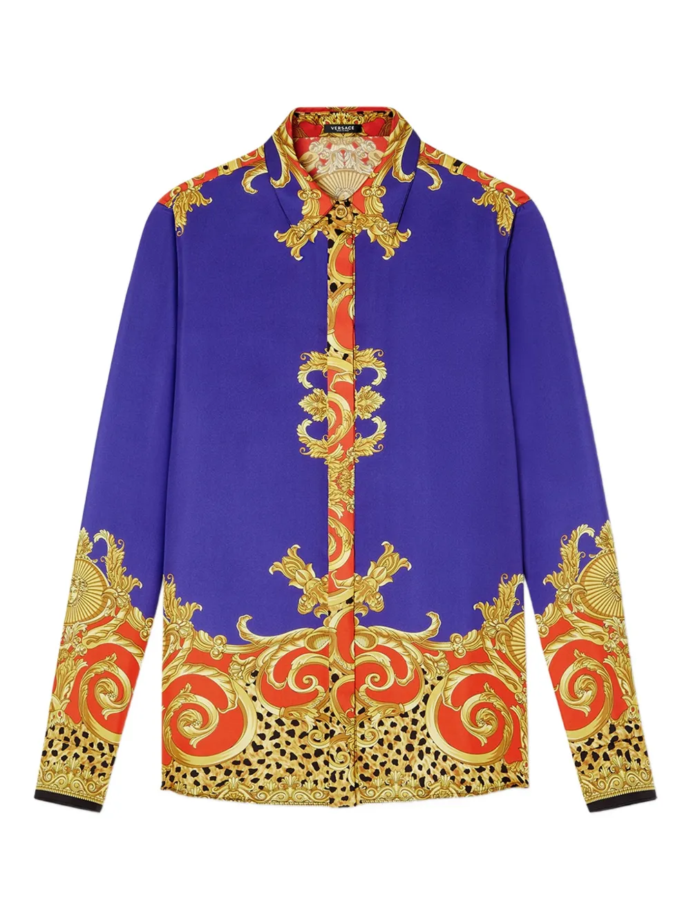 Versace baroque-print shirt | Purple | Image 1