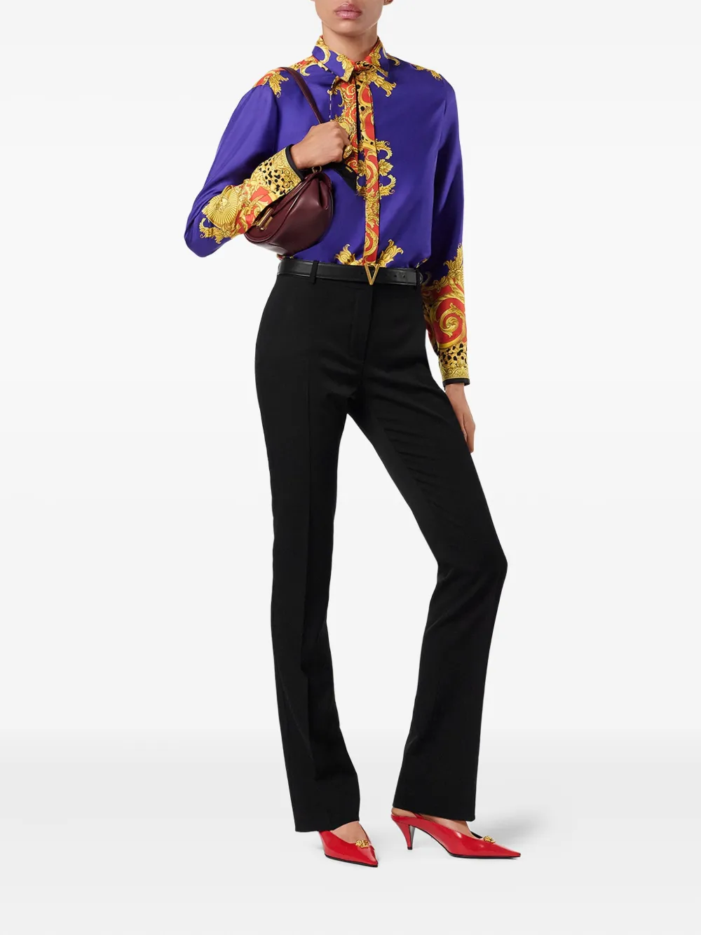 Versace baroque-print shirt - Paars