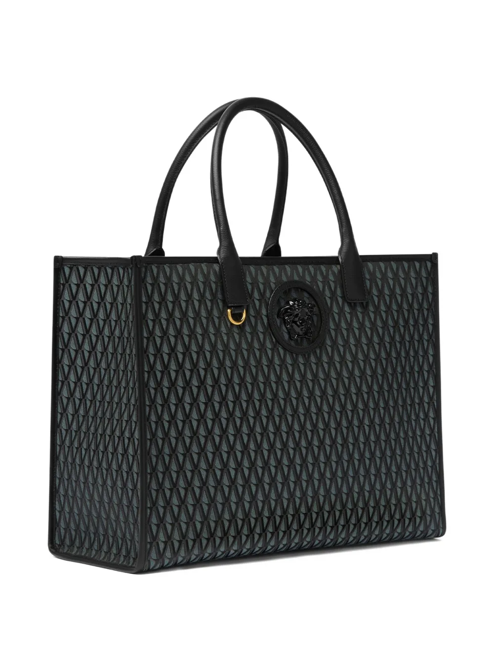Versace Shopper met monogram Zwart