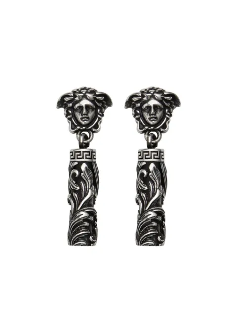 Versace medusa-head column earrings