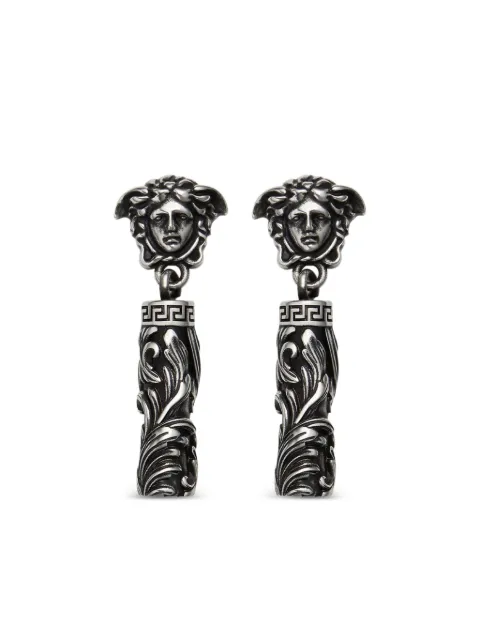 Versace medusa-head column earrings
