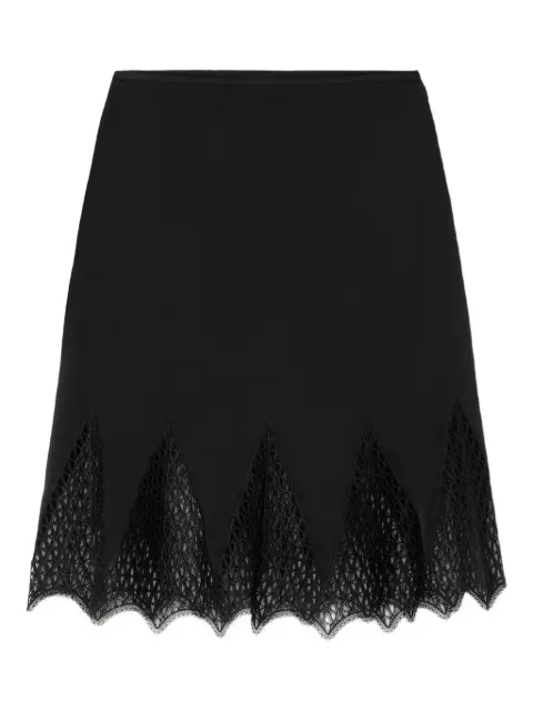 Versace lace-trim midi skirt