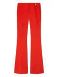 Versace flared wool-blend trousers