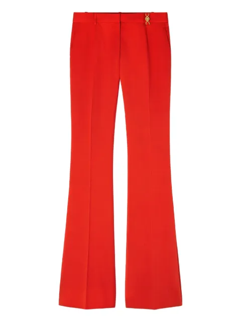 Versace flared wool-blend trousers