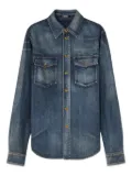 Versace double-pocket denim shirt - Blue