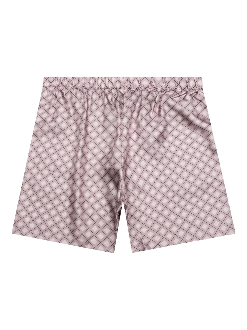 John Elliott Shorts in seta con stampa - Toni neutri