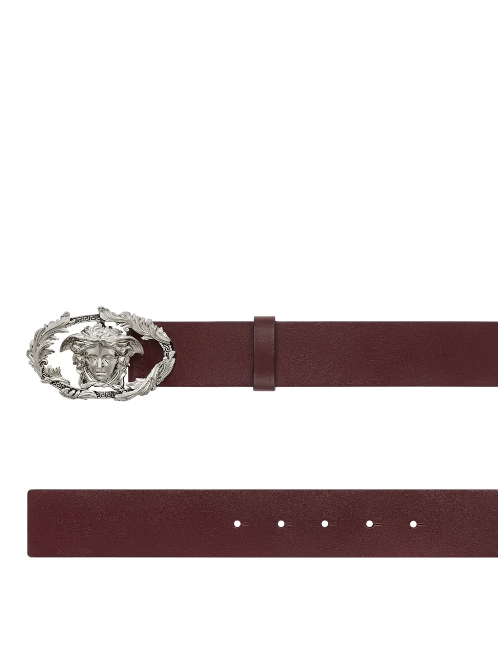 Versace medusa-head leather belt - Rood