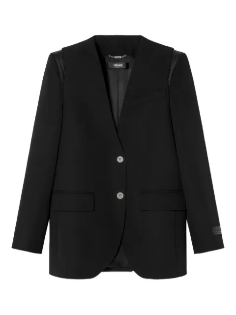 Versace shoulder-trim jacket