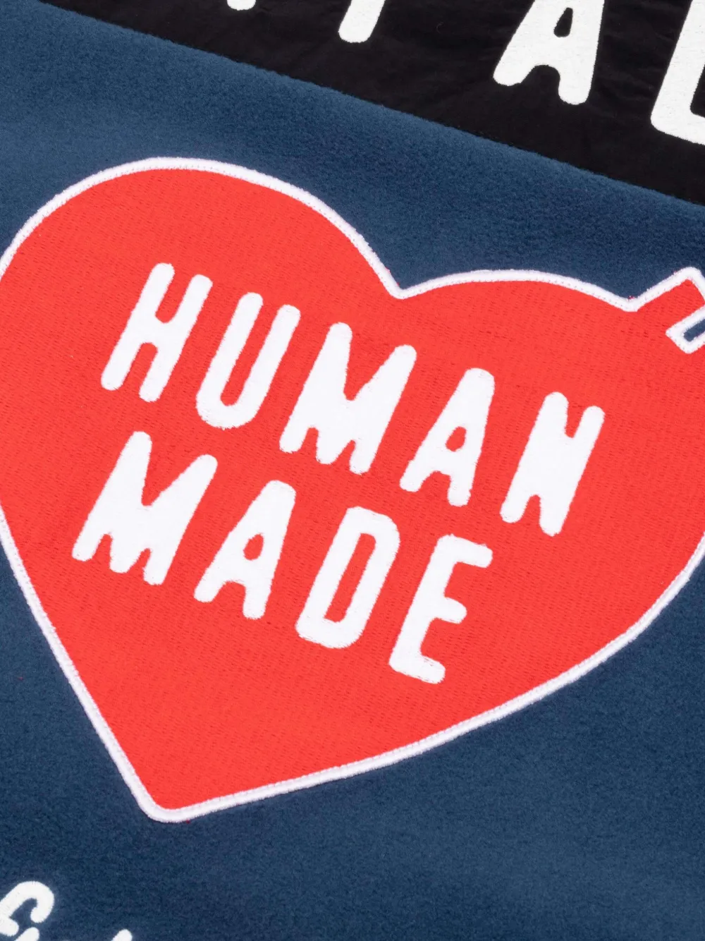 Human Made Fleece sweater met logo Blauw