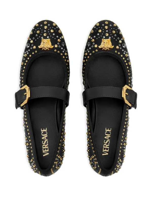 Versace La Medusa Ballet Flats | Black | FARFETCH display picture 1