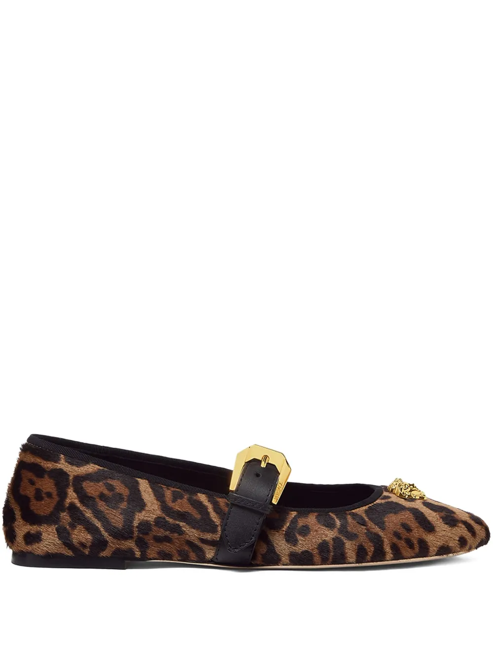 Versace Medusa buckle flats Brown