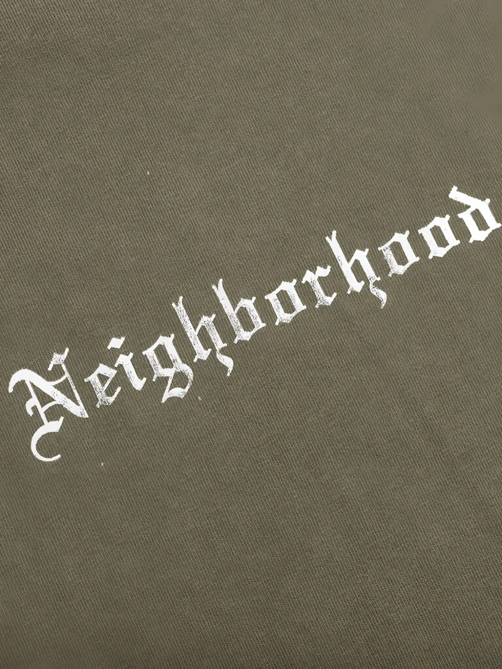 Neighborhood Savage sweater met doodskopprint Groen