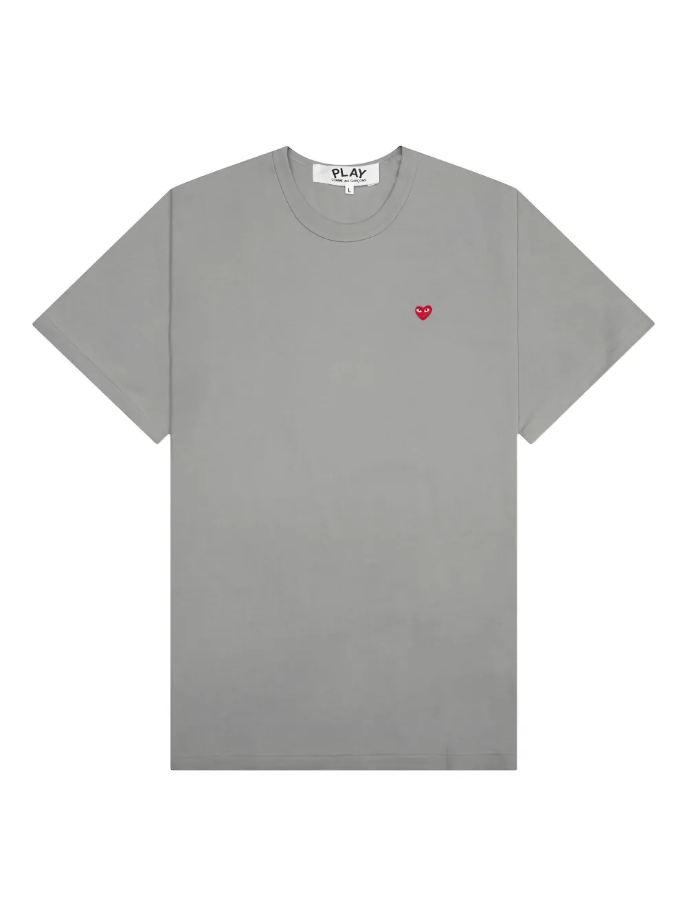 Comme Des Garçons Play T-shirt met hartpatch Grijs