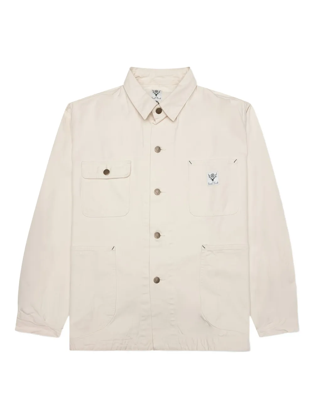 SOUTH2 WEST8 patch-pocket shirt jacket - ニュートラル SOUTH2 WEST8 patch-pocket shirt jacket - ニュートラル