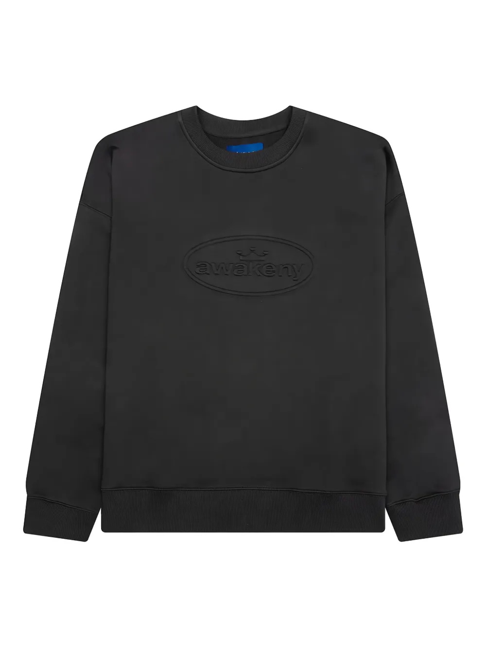 embossed-logo crew-neck sweatshirt