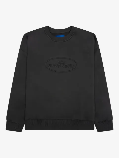 Awake NY embossed-logo crew-neck sweatshirt