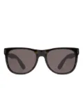 Retrosuperfuture snakeskin-detail square sunglasses - Brown