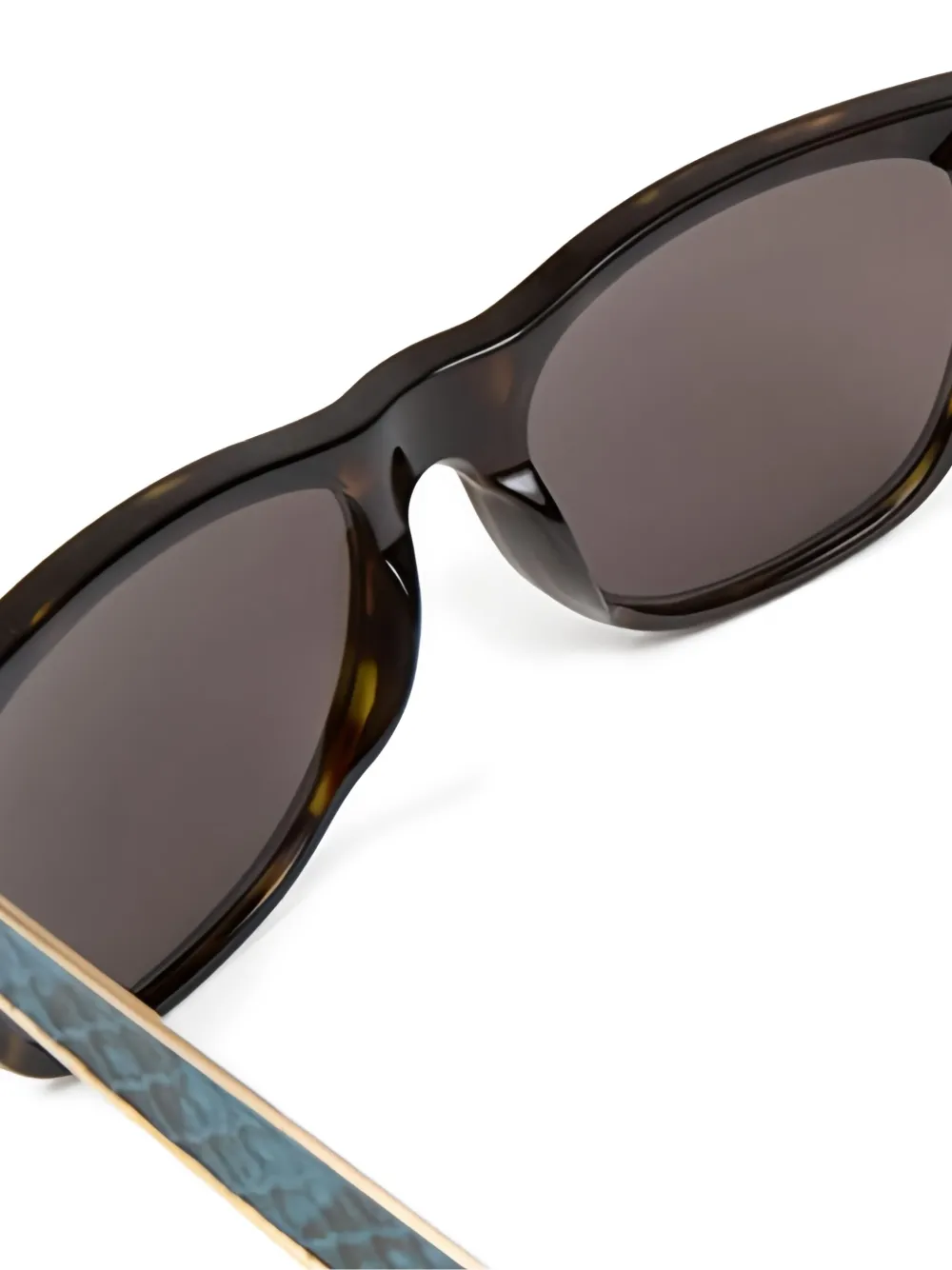 Retrosuperfuture snakeskin-detail square sunglasses Bruin