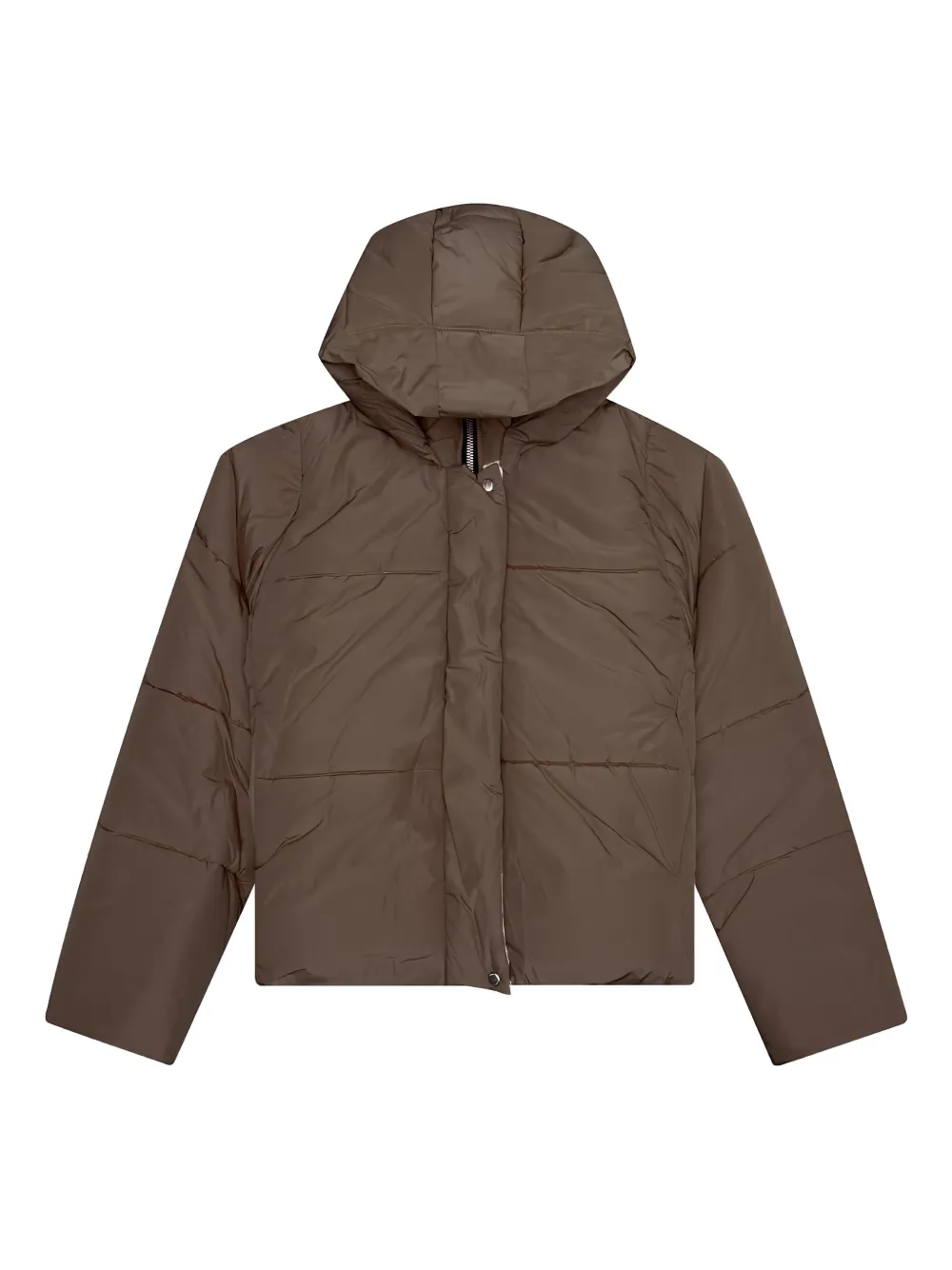 RHUDE logo puffer jacket - ブラウン RHUDE logo puffer jacket - ブラウン