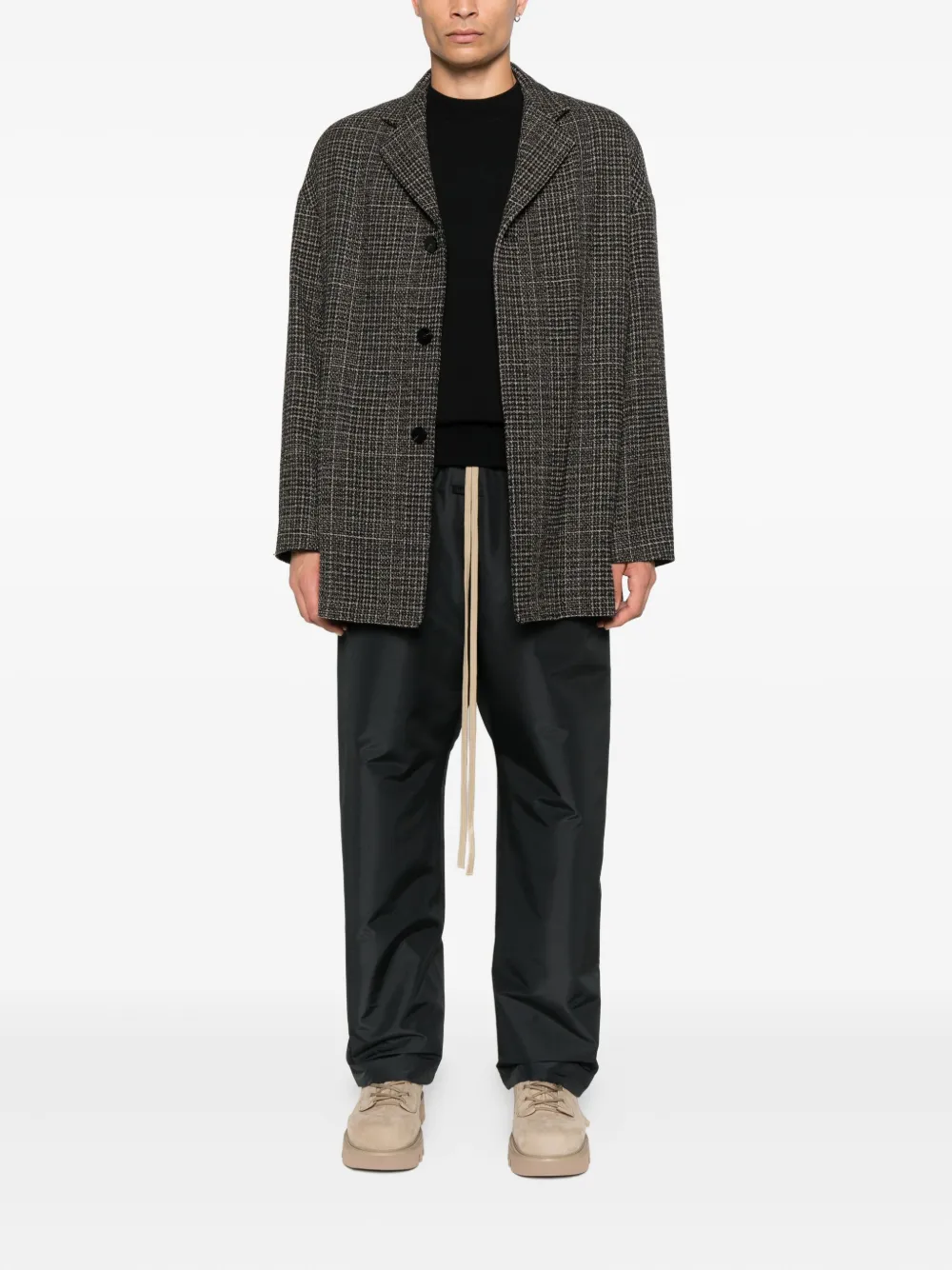 Fear Of God Broek met trekkoorden bij de pijpen - Zwart