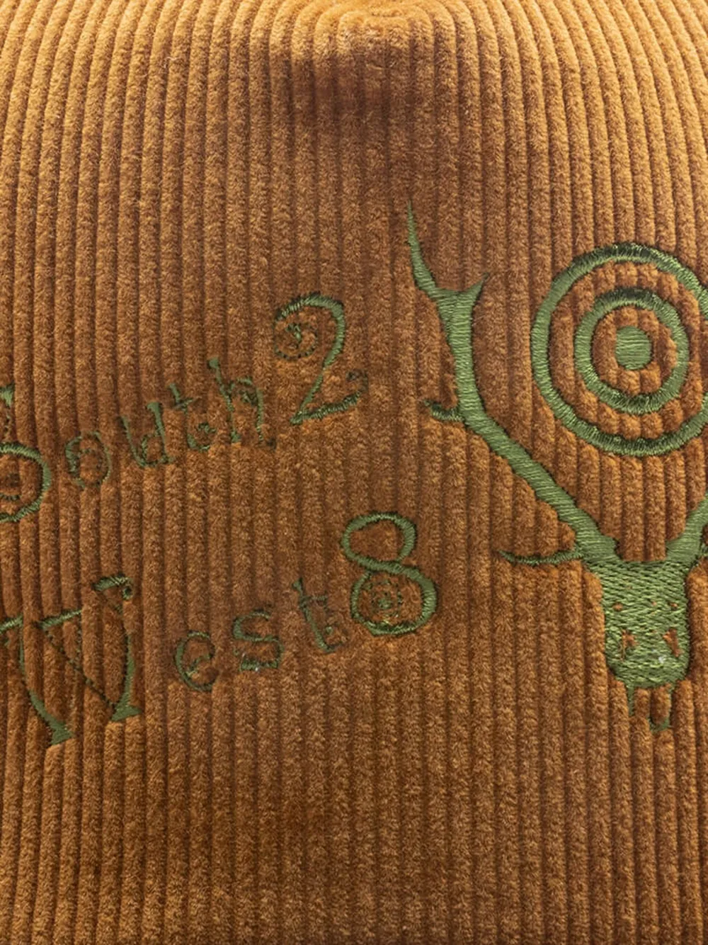 South2 West8 Embroidered Trucker Cap In Brown
