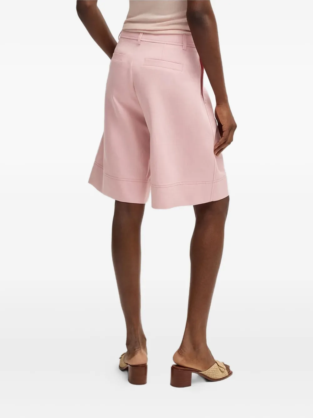 Hugo Boss Tailored Shorts In Pink