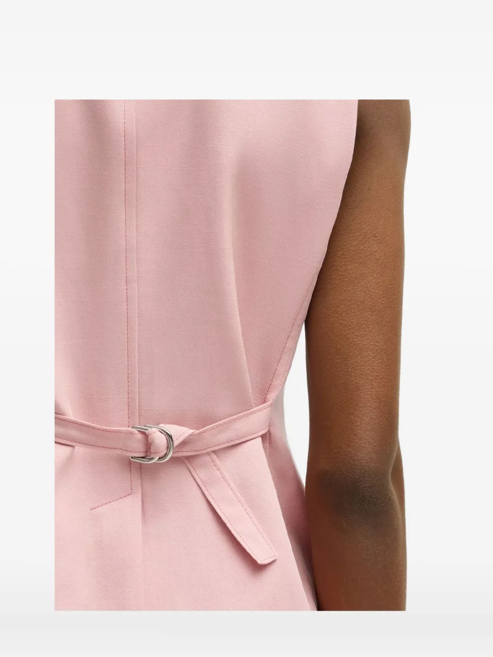 BOSS Mouwloos gilet met knopen Roze