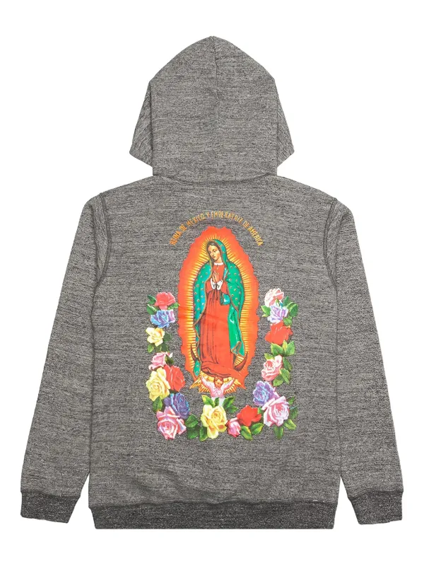 WACKO MARIA Hooded Virgin Mary Sweatshirt | Grey | FARFETCH