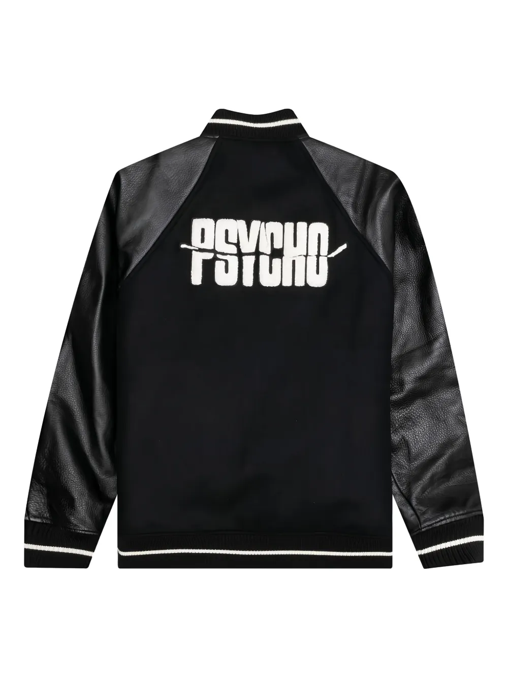 Undercover Psycho leather-sleeved bomber jacket | Bomber Jackets | Image 2