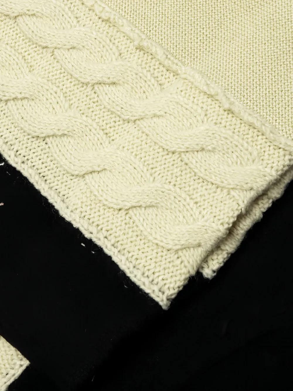 Awake NY Kabelgebreid vest Beige