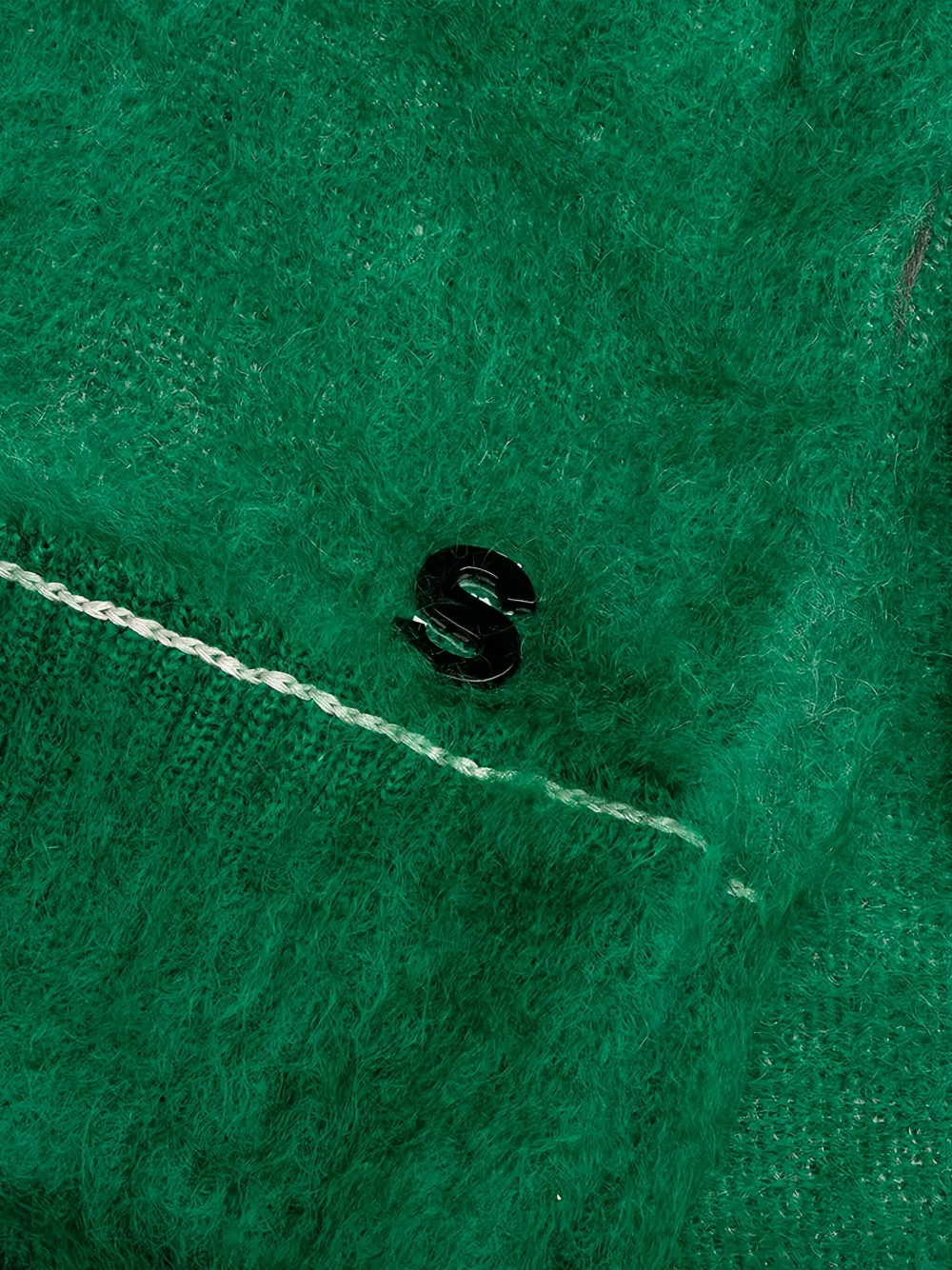 sacai mohair knitted sweater Groen