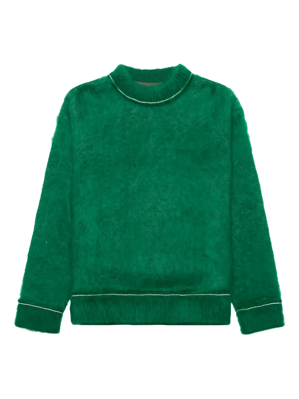 sacai mohair knitted sweater - グリーン sacai mohair knitted sweater - グリーン