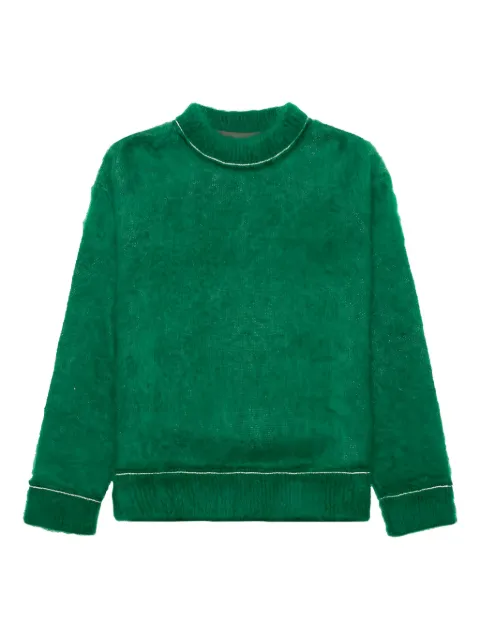 sacai mohair knitted sweater 