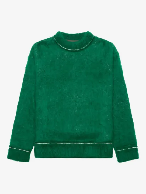 sacai mohair knitted sweater