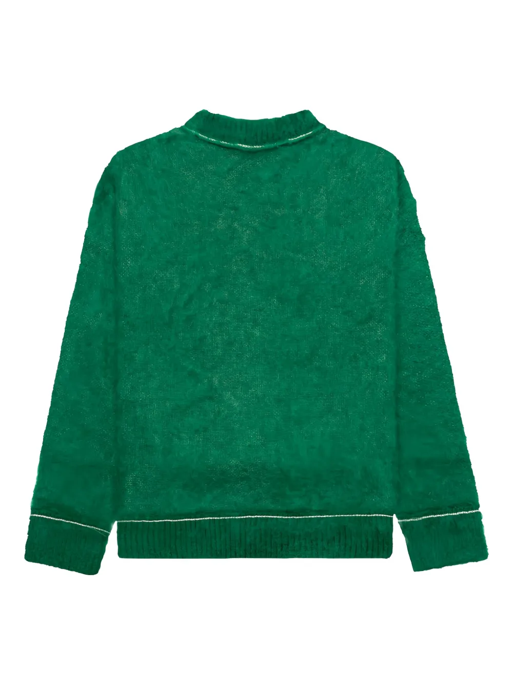 sacai mohair knitted sweater Groen