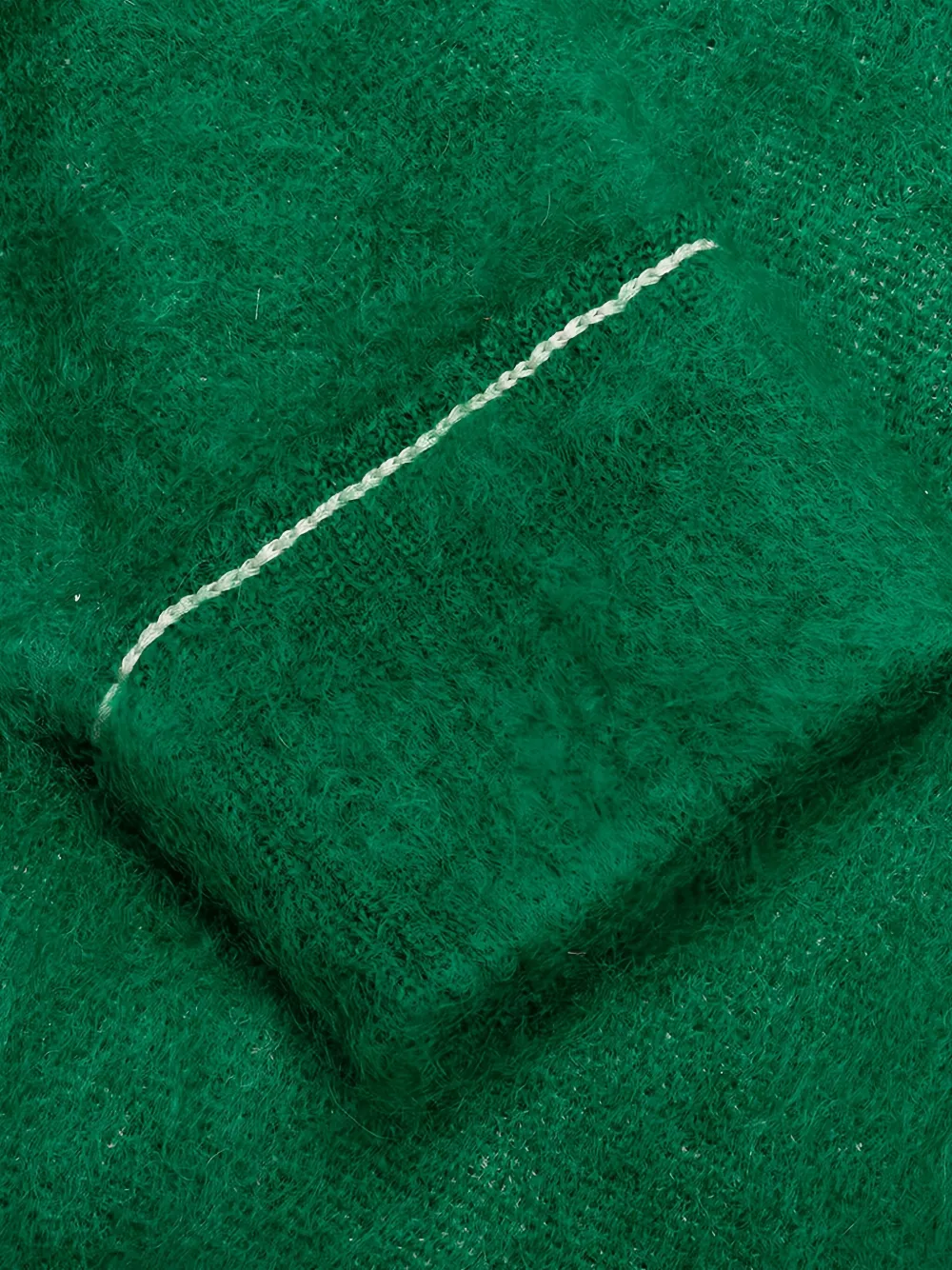 sacai mohair knitted sweater Groen