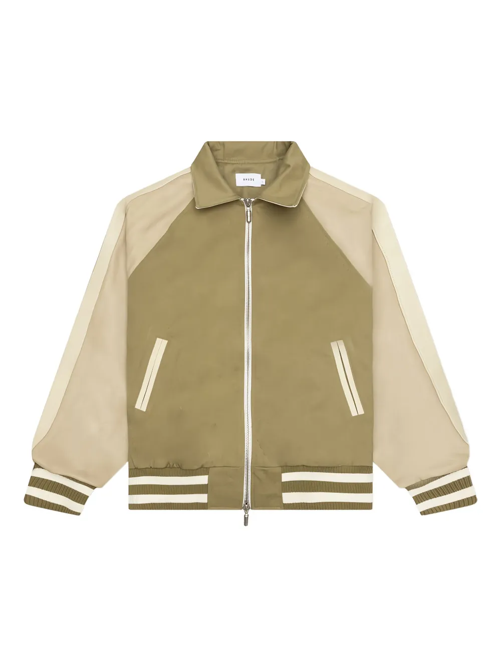 RHUDE logo-appliqué bomber jacket - グリーン RHUDE logo-appliqué bomber jacket - グリーン