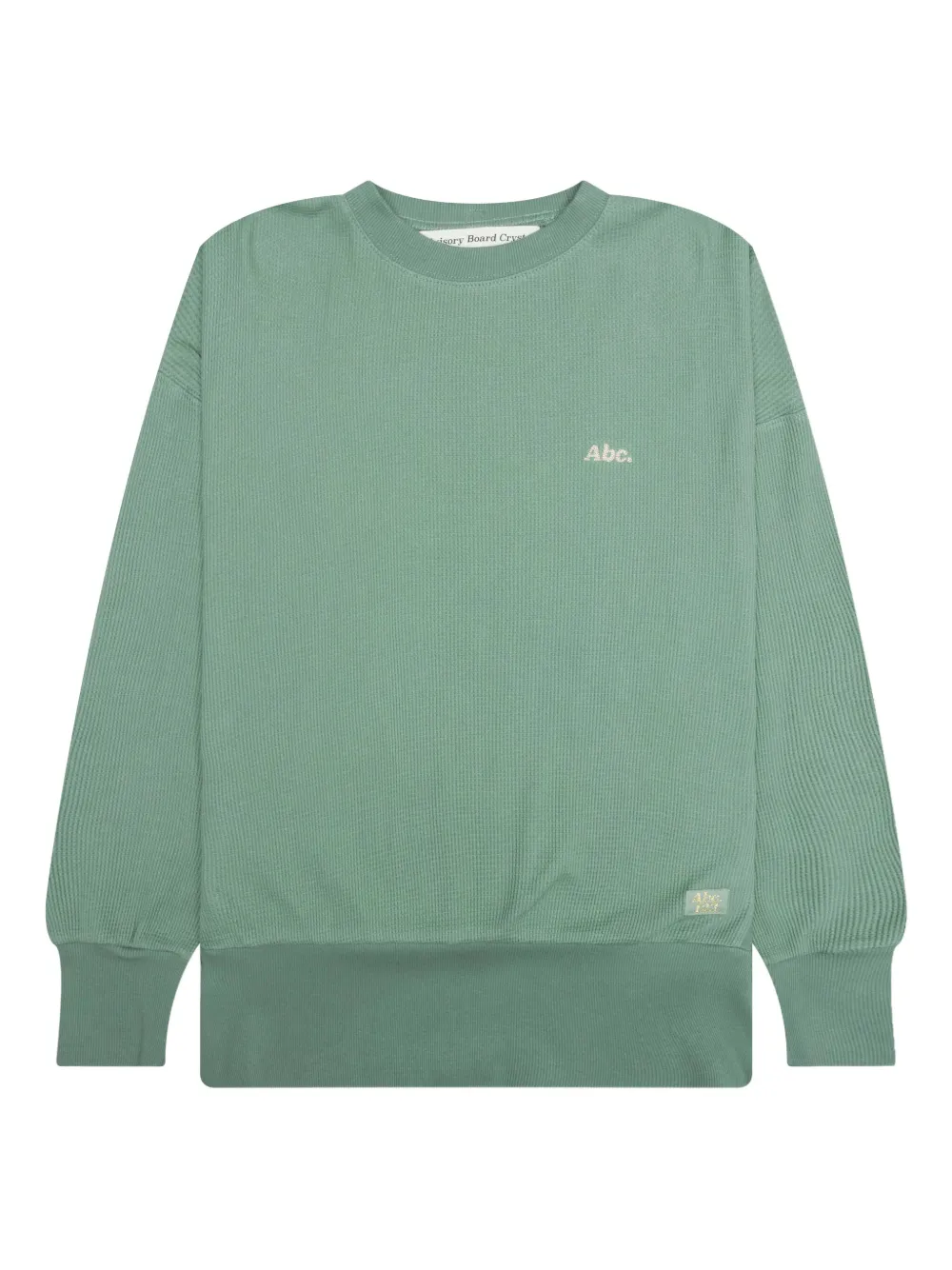 Advisory Board Crystals Sweater met wafelpatroon en ronde hals Groen